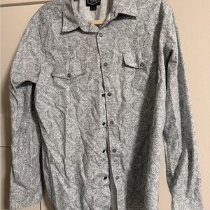 Gibson Light Gray Patterned Shirt